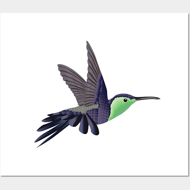 Hummingbird - Green Wall Art by Pet & Nature Lovers